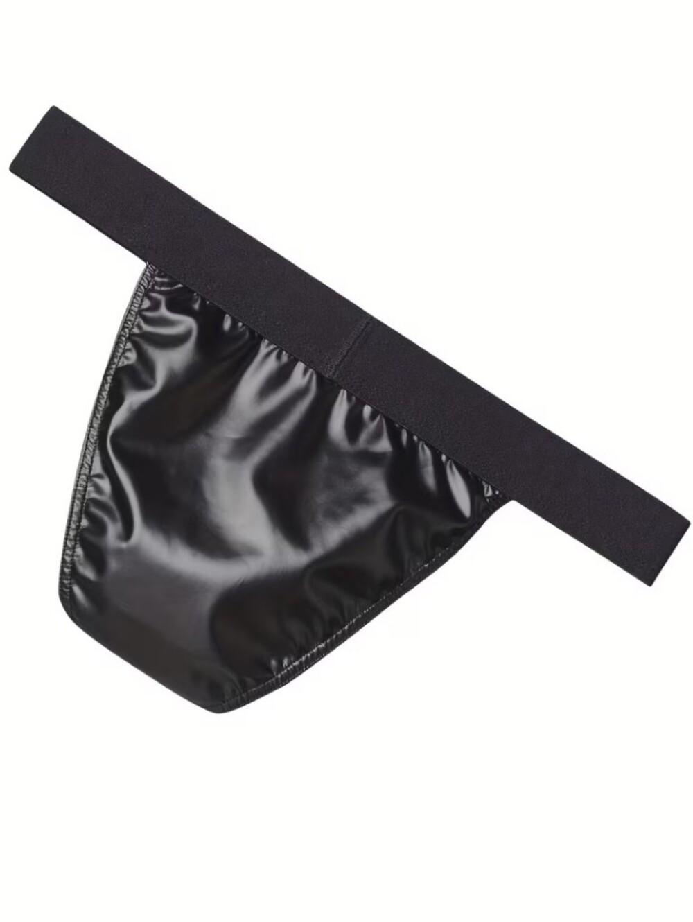 Zip Front Leather Sport Brief - Picture 7 of 9